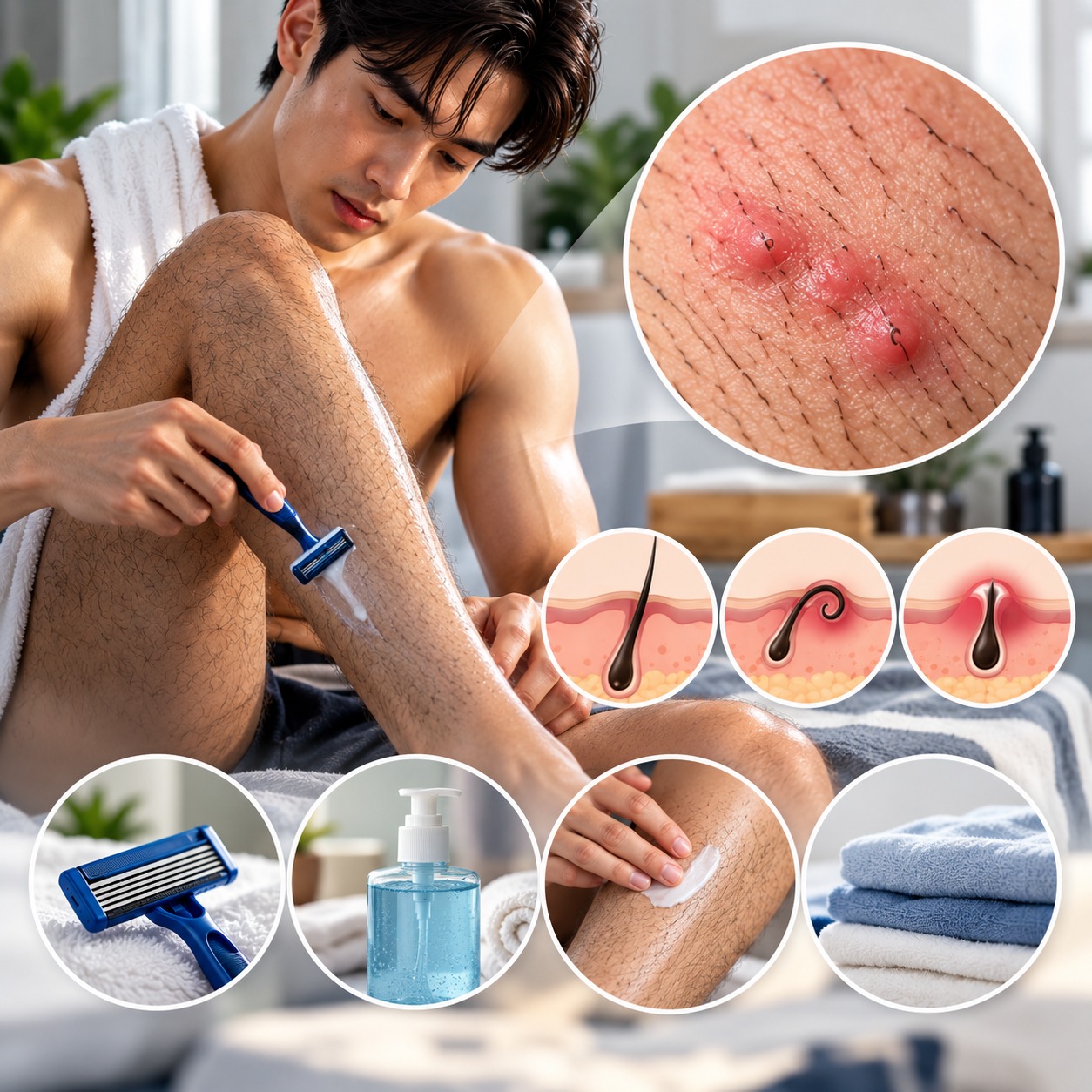 ขนคุดหลังโกนขน เกิดจากอะไร ป้องกันและรักษาอย่างไร
