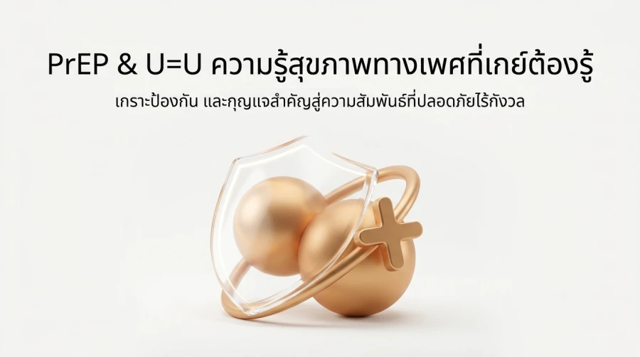 PrEP & U=U ความรู้สุขภาพทางเพศที่เกย์ต้องรู้